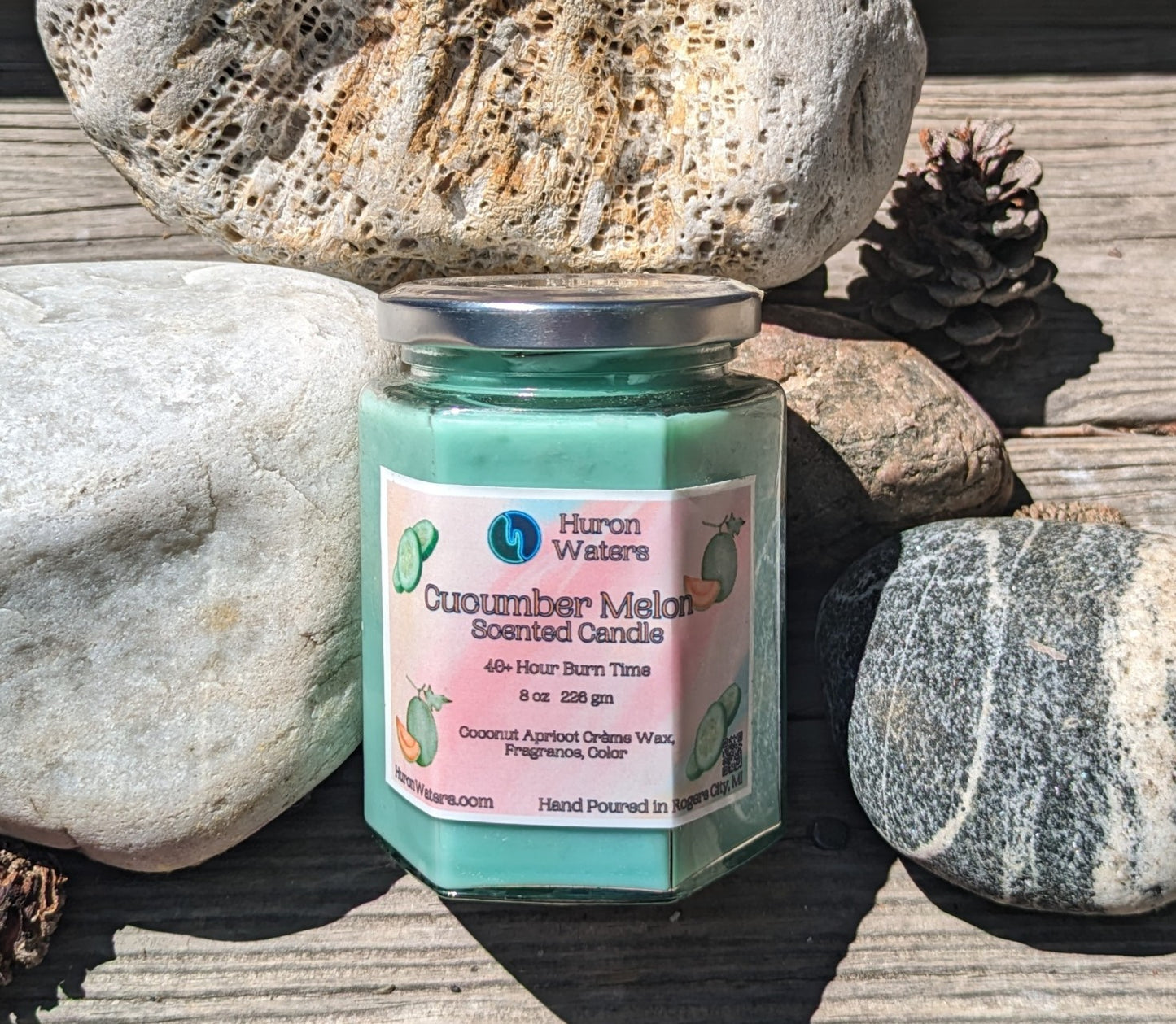 Cucumber Melon Scented Candle (8oz)