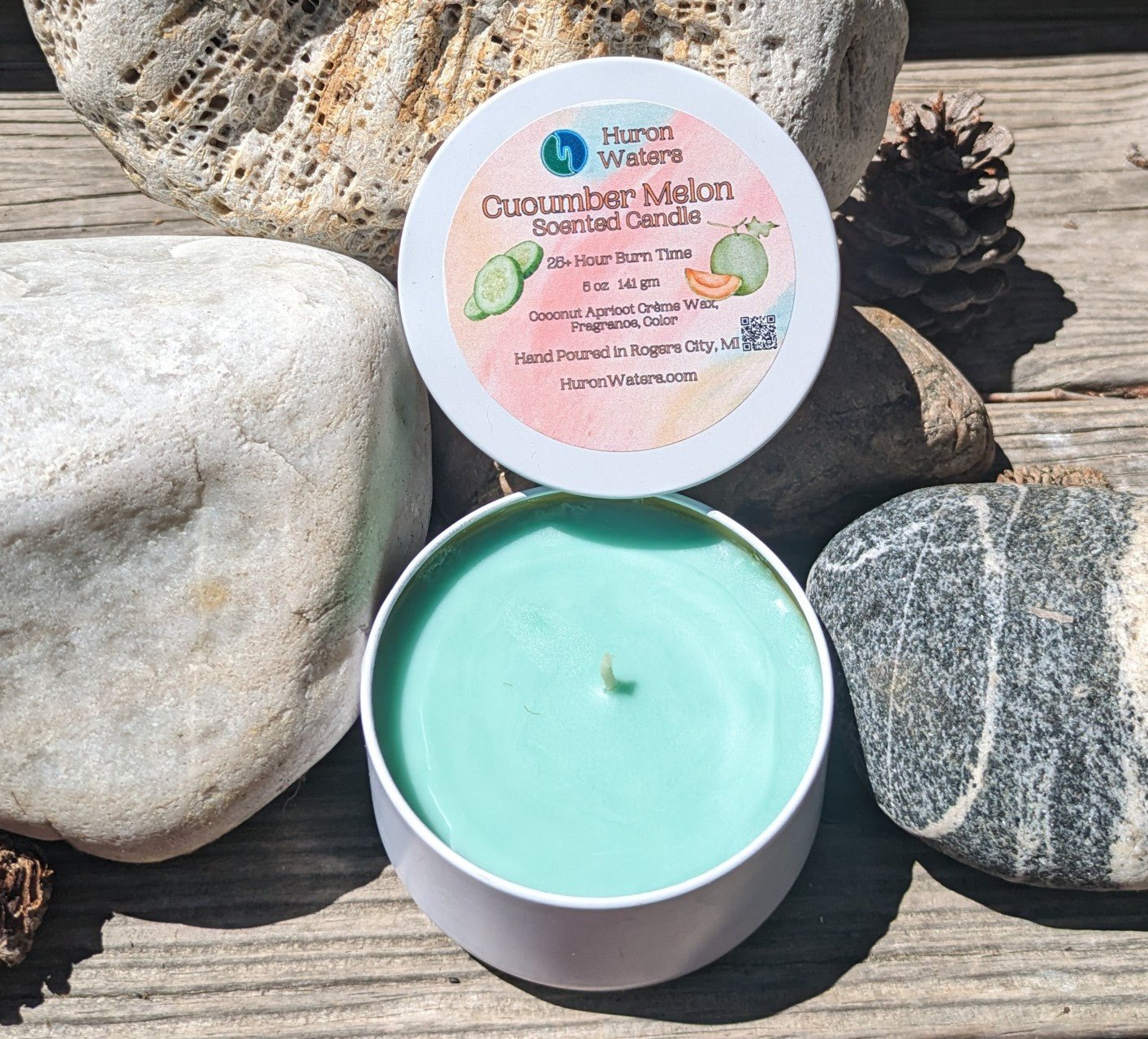 Cucumber Melon Scented Candle (5oz)