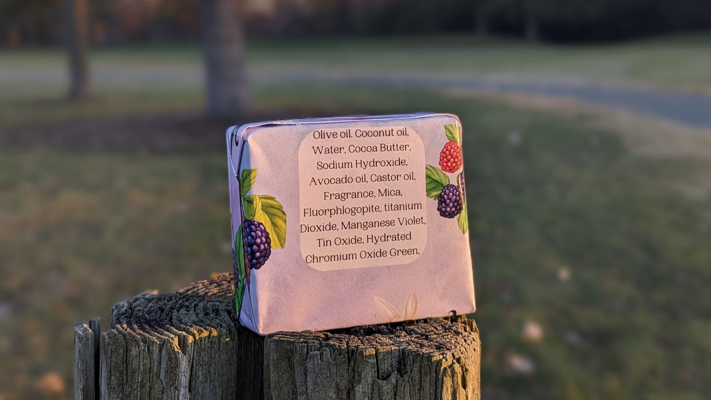 Black Raspberry Vanilla Bar Soap