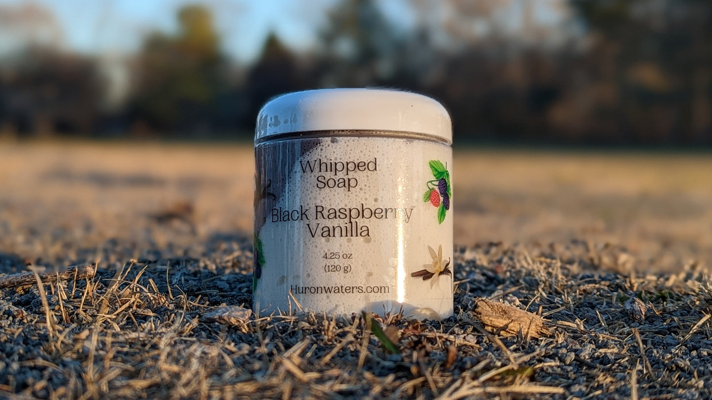 Black Raspberry Vanilla Whipped Soap (4.25oz)