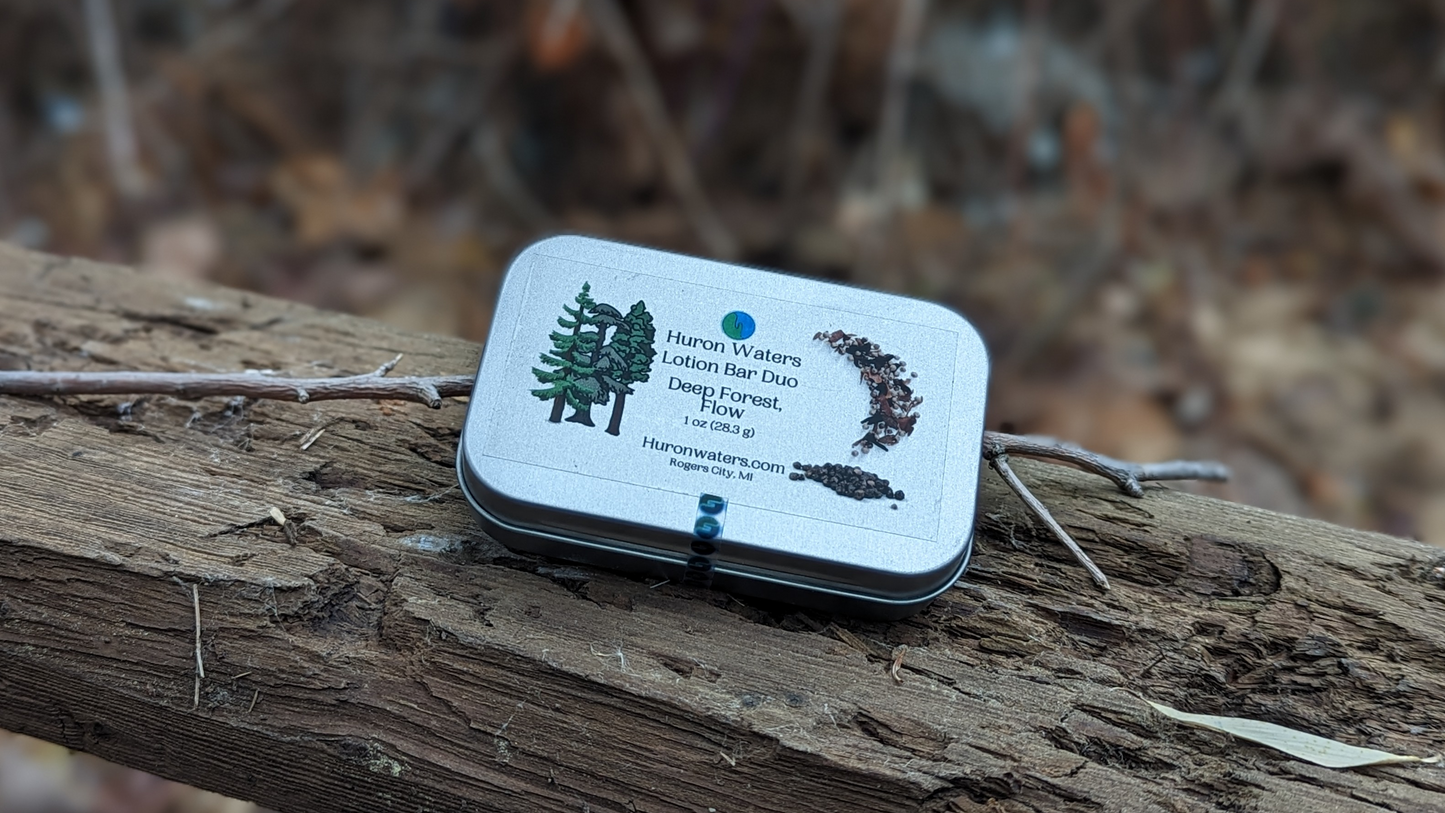 Duo (Deep Forest / Flow) Lotion Bar