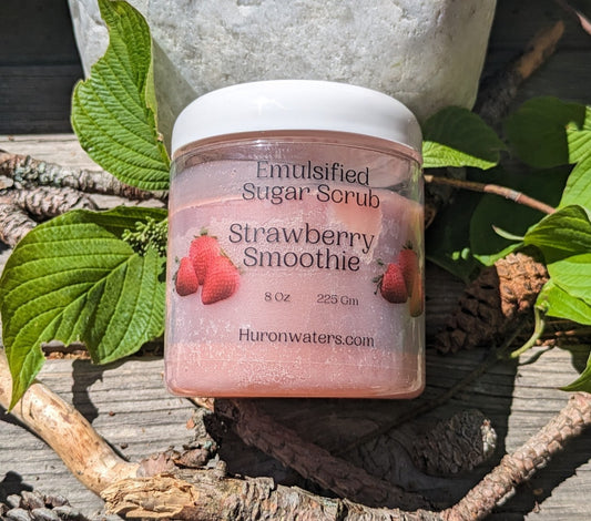 Strawberry Smoothie Emulsified Sugar Scrub 8oz