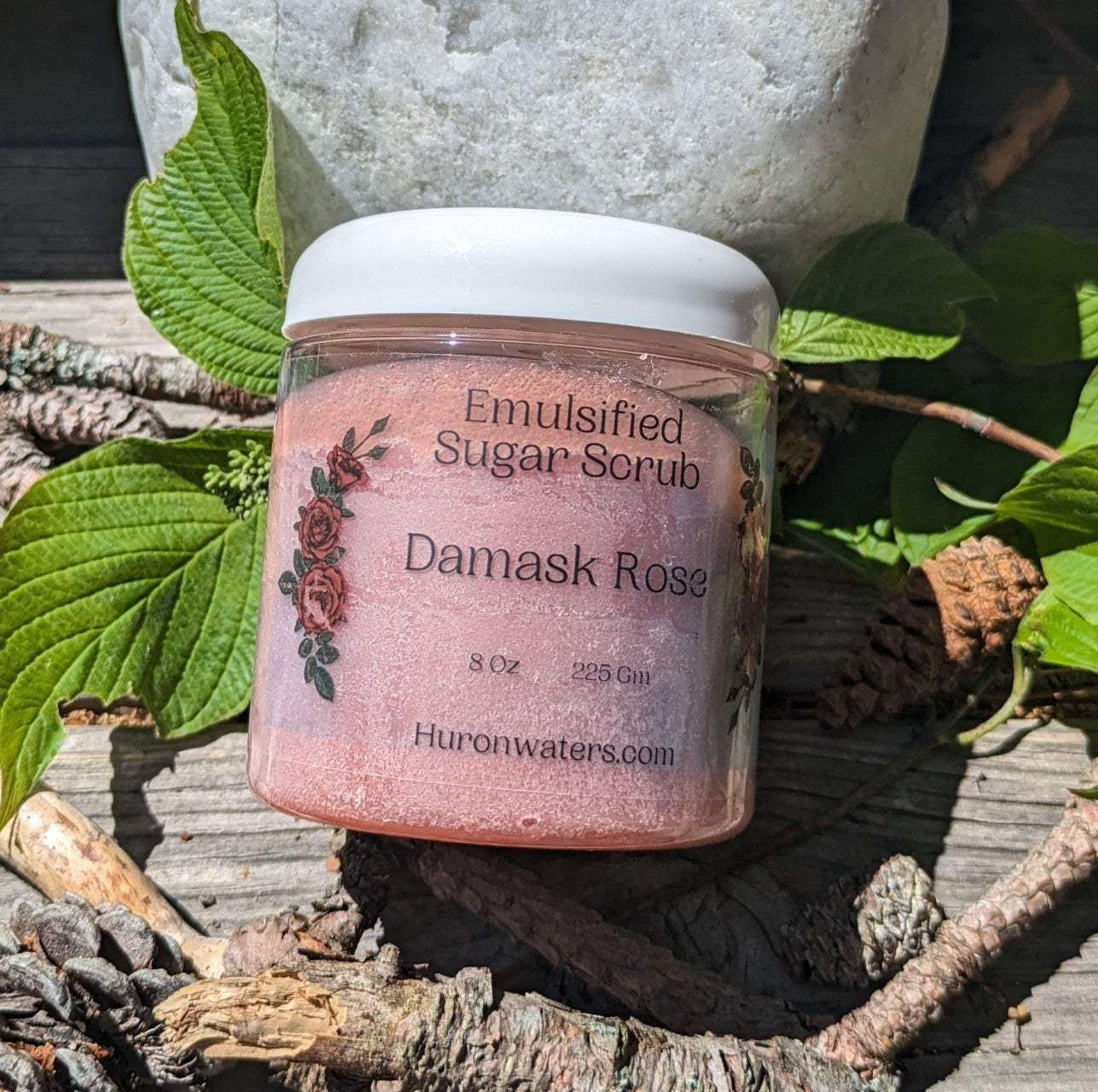 Damask Rose Emulsified Sugar Scrub 8oz