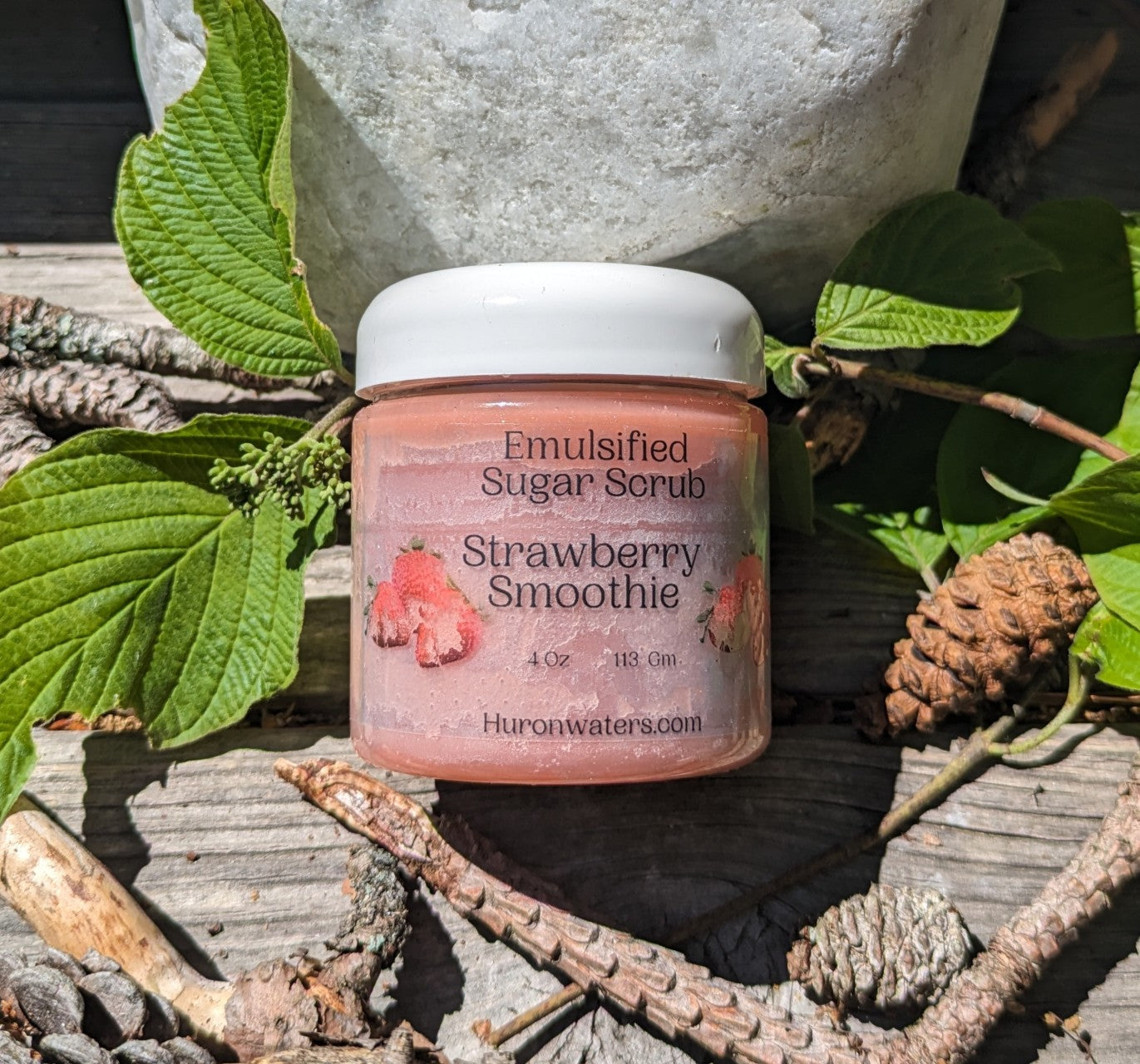 Strawberry Smoothie Emulsified Sugar Scrub 4oz