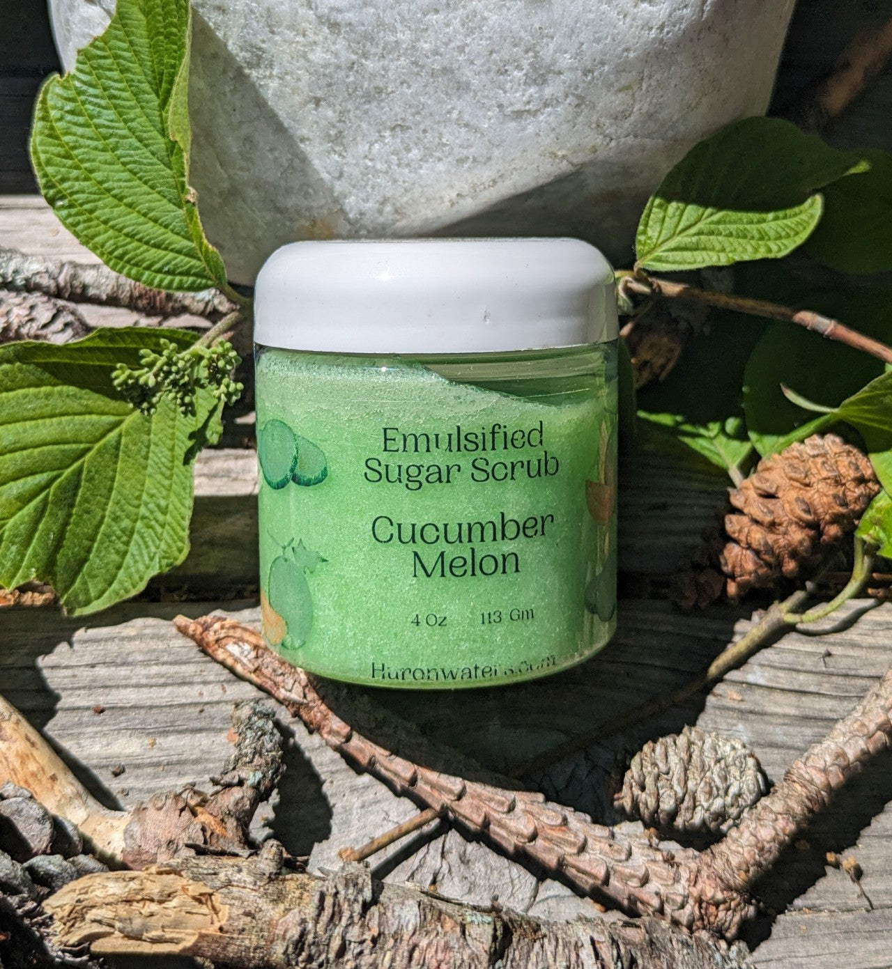 Cucumber Melon Emulsified Sugar Scrub (4oz)