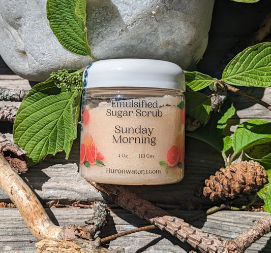 Sunday Morning Emulsified Sugar Scrub (4oz)