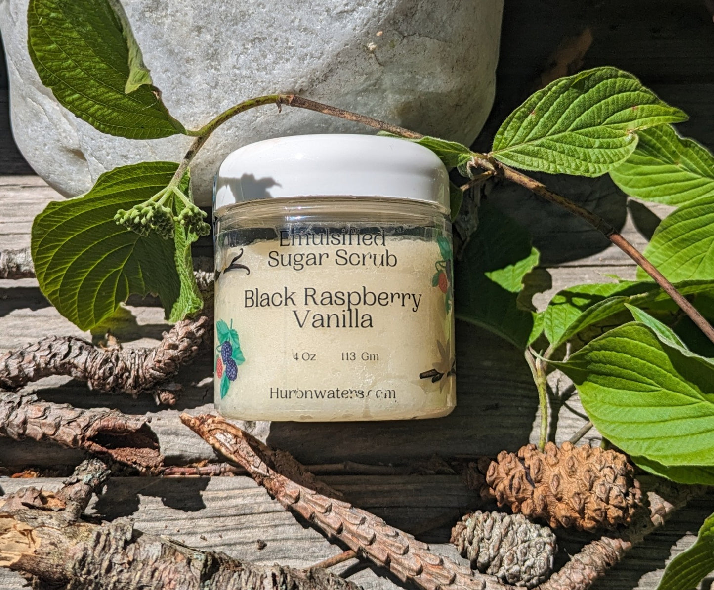 Black Raspberry Vanilla Emulsified Sugar Scrub (4oz)