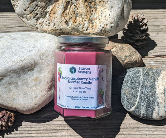 Black Raspberry Vanilla Scented Candle (8oz)